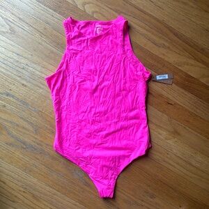 NWT Skims fits everybody bodysuit in neon pink